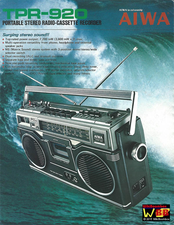 Aiwa TPR-920 Boombox